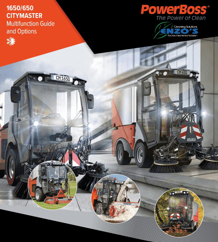 Hako Citymaster 1650 and 650 multifunction sweepers
