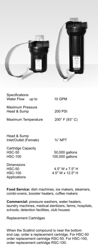 hsc50100r Scaltrol HSC-50 & HSC-100